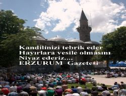 Kandiliniz mübarek olsun...